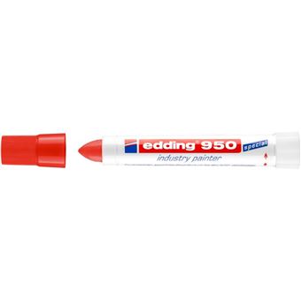 Marcador Edding 950 | Vermelho, Branco - 1