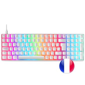 Teclado Gaming com Fios Mars Gaming MKULTRA | Idioma: Francês | Branco - 1