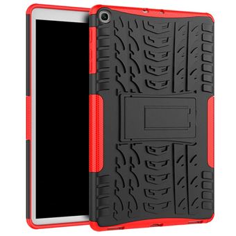 Capa Rígida COOL para Samsung Galaxy Tab A (2019) T510 / T515 10,1 Polegadas com Suporte  - Laranja e Preto - 1