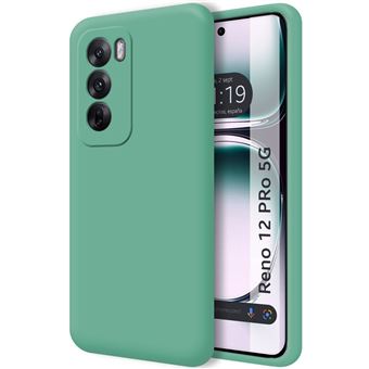 Capa de Silicone líquido TUMUNDOSMARTPHONE ultramacio para Oppo Reno 12 Pro 5G verde - 1