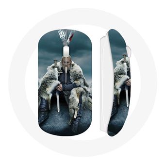 Rato Wireless Maniacase Vikings Series Season 6 Ragnar Lothbrok Logo V Sword Grey Fog Background - 1