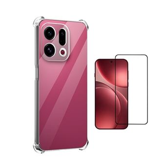 Kit Capa Superprotect Anti-Shock + Vidro Temperado PHONECARE para Oppo Find X9 - Transparente - 1