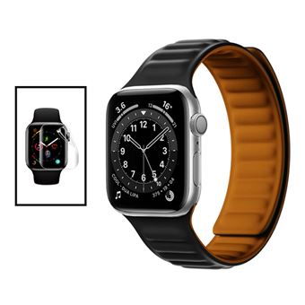 Kit Phonecare Bracelete Magnetic SmoothSilicone + Película de Hydrogel para Apple Watch Series 8 Aluminum | 41 mm - Preto Laranja - 1