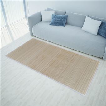 Tapetes retangulares de bambu natural vidaXL | 4 peças | 120x180 cm - 1