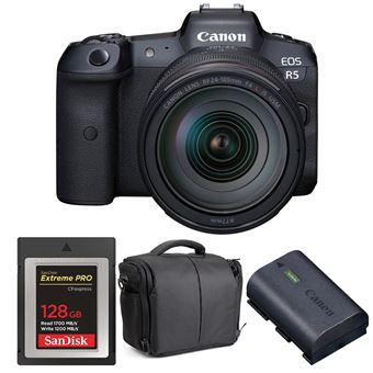 Máquina Fotográfica Canon EOS R5 + RF 24-105mm f/4L IS USM + SanDisk 128GB Extreme PRO CFexpress Type B + LP-E6NH + Bolsa + PDF 15 técnicas para melhorar as suas fotografias - 1