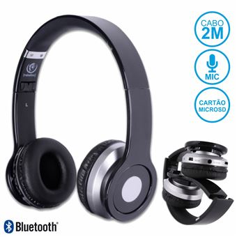 Auscultadores Div Bluetooth Preto - 1
