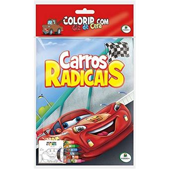 Colorir com Giz de Cera: Carros Radicais - 1