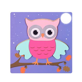 Puzzle Zhishangs Infantis 3D Cabeça De Gato #KM160 | 4 Peças - 1