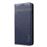 Capa Magunivers de couro genuíno litchi com suporte para cartão azul escuro para Samsung Galaxy S10_1