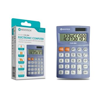 Calculadora Eletrónica Compacta NOVOTECK CLR-004 | Display de 8 Dígitos - 1