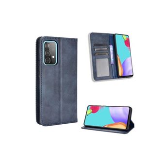 Capa Nanlin para Samsung Galaxy A52 5G/4G PU | Porta-cartões e Carteira magnética - Azul - 1