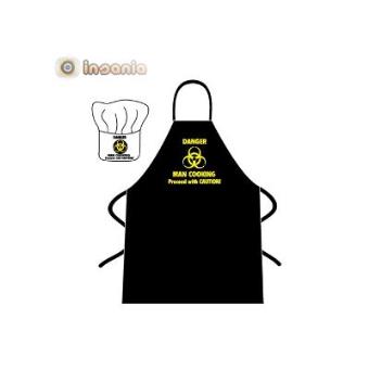 Avental e Chapéu: "Perigo! Homem a Cozinhar!" - 1