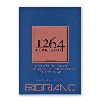 Bloco de Desenho Fabriano 1264 Bristol A4 | 200G | 50 Folhas | F19100654 - 1