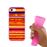 Capa Hapdey para iPhone 7 - 8 Design Fundo Colorido com Linhas em Silicone Flexível e TPU Cor-de-Rosa_3