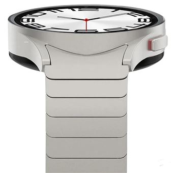 Bracelete titânio Aço inoxidável Antiimpacto | para Samsung Galaxy Watch6 43mm | Cinzento - 1