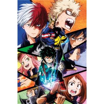 Poster em tubo GB Posters My Hero Academia Grupo 61 x 91.5 cm - 1