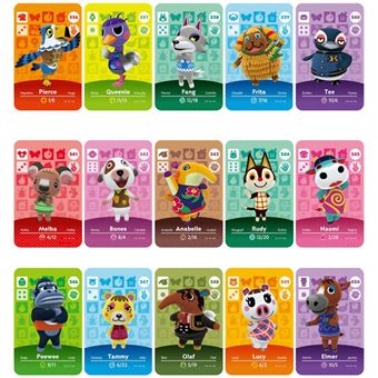 Pack 15 Cartões NFC zhishang para Animal Crossing | Compatível com Nintendo Switch Amiibo / Switch Lite / Wii U | Mkp63 - 1