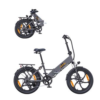 Bicicleta Elétrica HillMiles Mile 2 | 350W | 36V13Ah | Rodas 20 " | Travões Hidráulicos Duplos | Cinza - 1