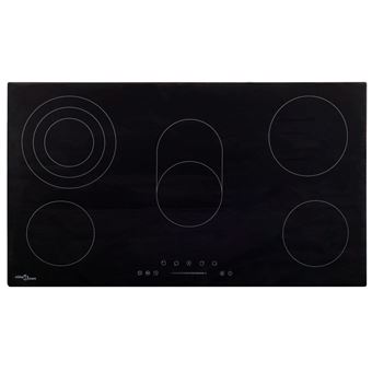 Placa de cerâmica vidaXL com 5 discos controlo tátil 77 cm | 8500 W - 1