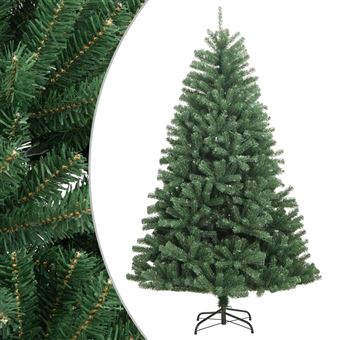 Árvore de Natal artificial articulada vidaXL | com suporte | 210 cm | verde - 1