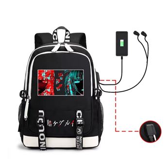 Mochila Escolar DreamWorks | Kakegurui | 31 x 15 x 45 cm | Preto 1857 - 1