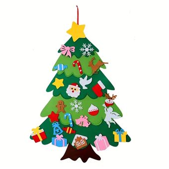 Kit Árvore de Natal de Feltro DIY Mormark FELTPINETREE com Ornamentos Infantil - 1