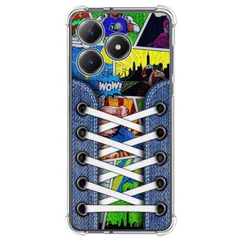 Capa TUMUNDOSMARTPHONE de silicone à prova de choque para Realme Note 60 Sneakers Design 14 Desenhos - 1