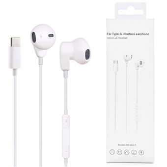 Auriculares Skyhe ME563-T com Microphhone Type-C - Branco - 1