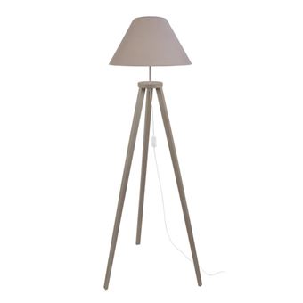 Candeeiro Pé Alto Tosel Malmo | 40 cm | 1 Luzes - Taupe - 1