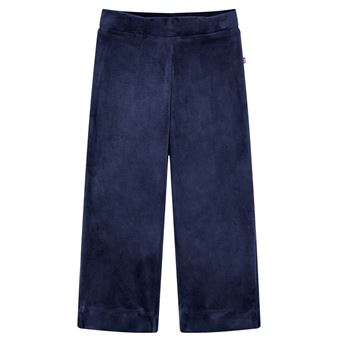 Calças para criança | vidaXL | veludo azul-escuro 140 | 9 a 10 anos - 1