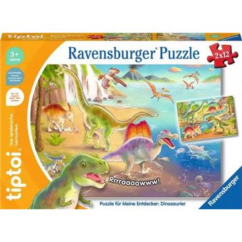 Puzzle Ravensburger tiptoi Dinosaurier 00198 | 12 Peças - 1