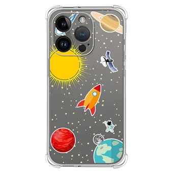 Capa Tumundosmartphone de silicone anti-choque para iPhone 14 Pro (6.1) design do  Space Drawings - 1