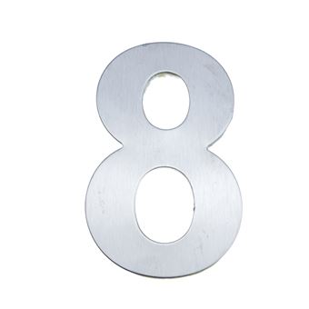 Número 8 Fabricado em Aço Inoxidável PrimeMatik 8cm com Rotulagem Adesiva - 1