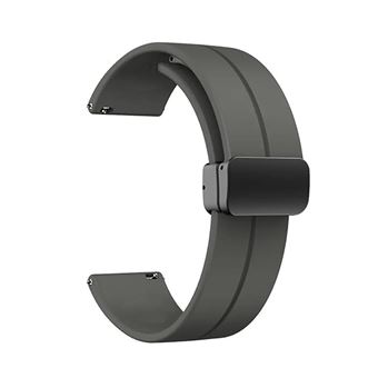 Bracelete de Silicone CapaSmart com Fecho Magnética para Garmin Approach S50 | Preto - 1