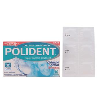 Pastilhas Polident Tabletas Limpiadoras 30 Unidades