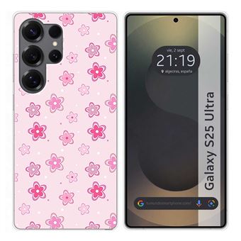 Capa TUMUNDOSMARTPHONE de silicone para Samsung Galaxy S25 Ultra 5G Desenhos de flores Design - 1