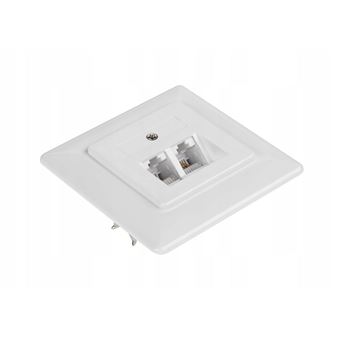 Tomada Parede Dupla Blow | 2 x RJ45 | 8P8C - Branco - 1