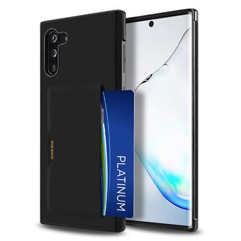 Capa Magunivers PU + TPU com Suporte para Cartão Preto para Samsung Galaxy Note 10/Note 10 5G