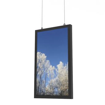 Suporte de Exibição de Sinalética HI-ND Ceiling casing 49XS2E Portrait | Preto - 1