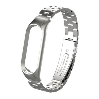 Bracelete de Aço Inoxidável HSMY Magnética para Xiaomi Mi Band 4/ 3 - Prata - 1