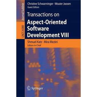 Transactions on Aspect-Oriented Software Development VIII - Paperback - 2011 - 1