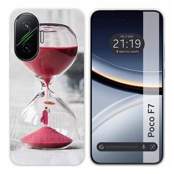 Capa Tumundosmartphone de silicone para Xiaomi Poco F7 5G com design de relógio - 1