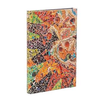 Gaudis Sun Gaudis Mosaics Mini Unlined Hardback Journal Wrap Closure - 1