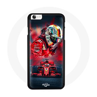 Capa Maniacase para Iphone 8 Formula 1 Sebastian Vettel Vermelho - 1
