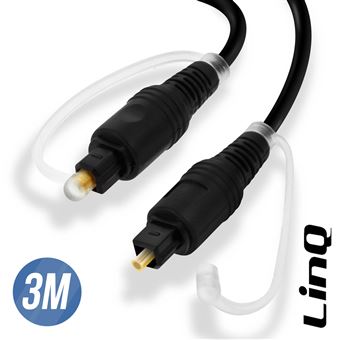 Cabo de Áudio Digital LinQ de Fibra Ótica 3M Preto - 1