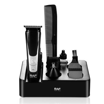 Kit Cortador de Cabelo Homem RAF R4202 | Escultura Profissional | Preto - 1