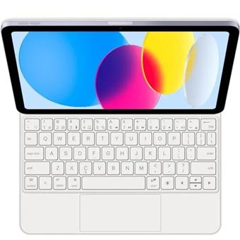 Capa magnética Magic Style Keyboard folio Antiimpacto para Ipad Pro 13 M4 2024 | Branco - 1