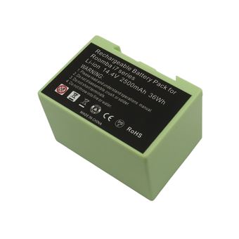 Bateria Avizar de Substituição para iRobot Roomba e5 / i7 | 14,4V 2500mAh 36Wh Li-ion | Verde - 1