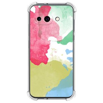 Capa de Silicone Tumundosmartphone à Prova de Choque para Google Pixel 9a 5G | Design em aquarela e 02 desenhos - 1