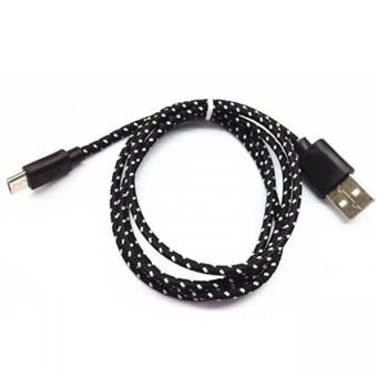 Cabo Micro-USB 2.0 WPS | 1M | Nylon | Preto